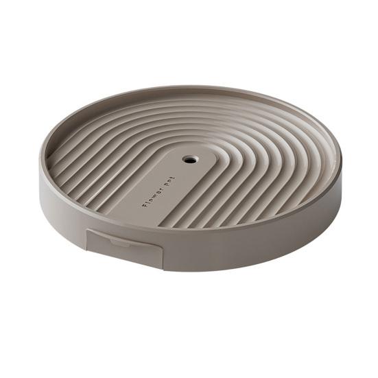 Pojízdný podstavec na rostliny Kulatý podnos pod květináč se skrytou drenážní nádržkou Podnos pod květináč s brzdovými kolečky pro vnitřní i venkovní použití