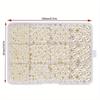 1320Pcs Beads Set for Jewelry Making DIY Crafts Elegant Spacer Beads with Holes Round Beads
