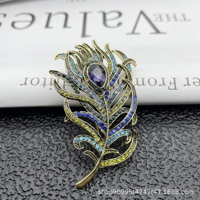 New Alloy Brooch High-end Niche Women's Peony High-end Pin Coat Suit High-end Versatile Brooch