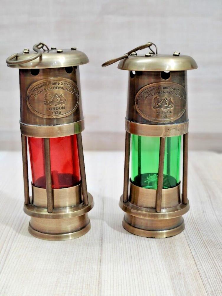 

Морська мала латунна масляна лампа Підвісний ліхтар Антикварна морська корабельна ліхтарна лампа M аеро