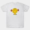 Herr T-shirt med Svart Tryck Little Miss Sunshine Tryckt med No-Cut Transferpapper Bomulls-T-shirt