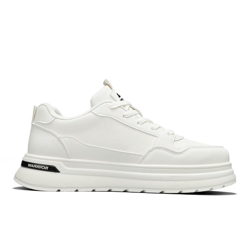 Warrior Thick Sole Height Increasing Trendy Versatile Fashion Casual Daily Commuting Supportive Durable Skate Shoes Men sneaker Beige WBN(JS)-343201