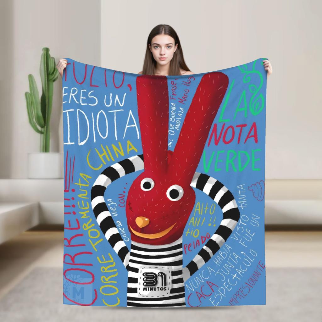 31 Minutos Blankets Chilean Comedy Flannel Novelty Soft Throw Blankets for Chair Covering Sofa Spring Autumn