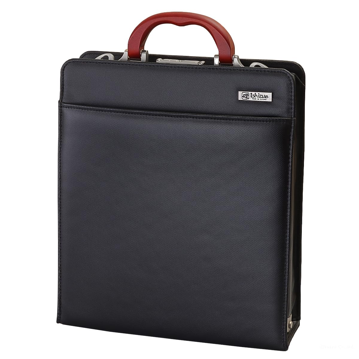 

[Основа] Мужская деловая сумка, Поликарбонат, Водоотталкивающая, Вертикальный дизайн, Формат A4, 2 способа ношения, Сумка-саквояж, Сделано в Японии [IS-9018] (черный)