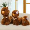 Stuffed Alpaca Animal Plush Toy Short Velvety Fur Kids Room Decor Plush Doll