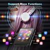 MP3 Player with Bluetooth, Full Touch Screen Music Player with Speaker and Micro SD Card Slot, 64GB Audio Player, FM Radio, Voice Recorder,