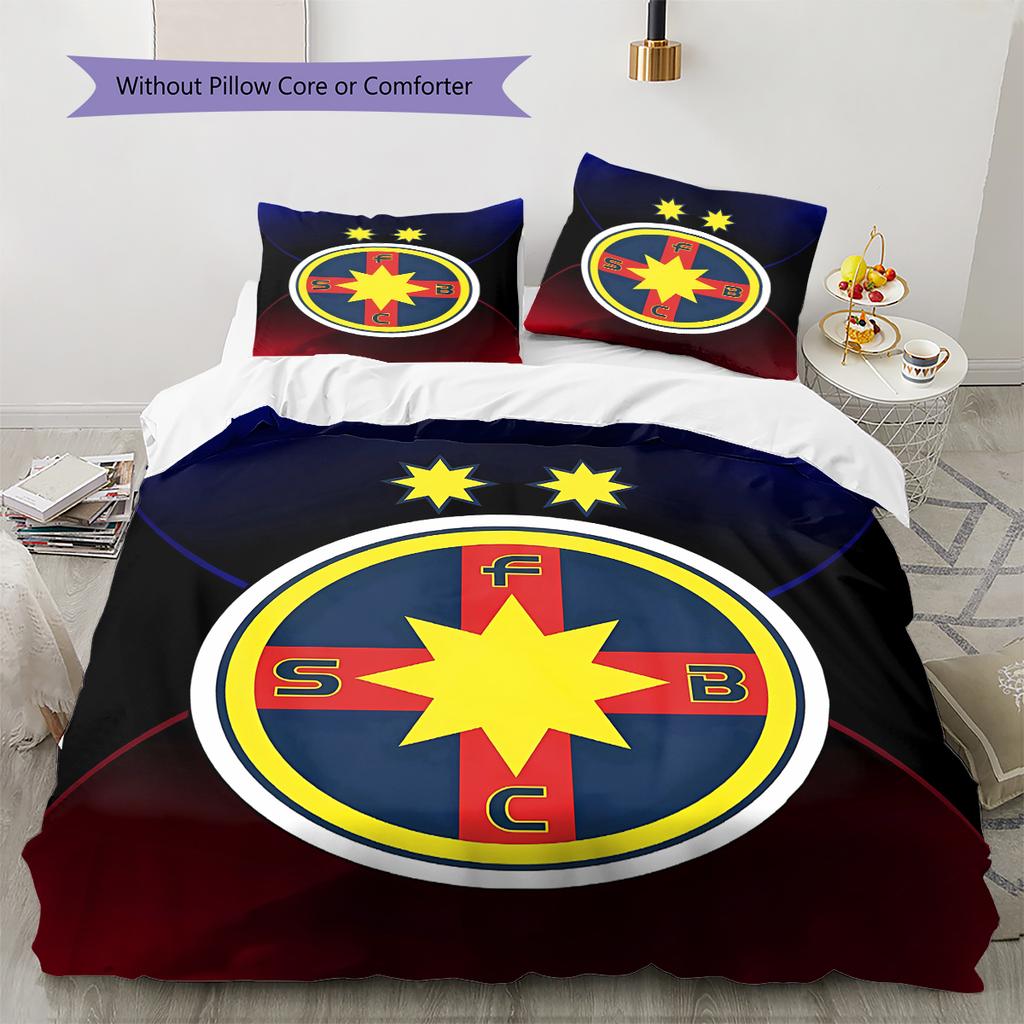 FCSB Pattern Bedding,Quilt Set Quilt Cover Pillowcase Home Birthday Gift (1 * duvet cover + 2 * pillowcase, without core)