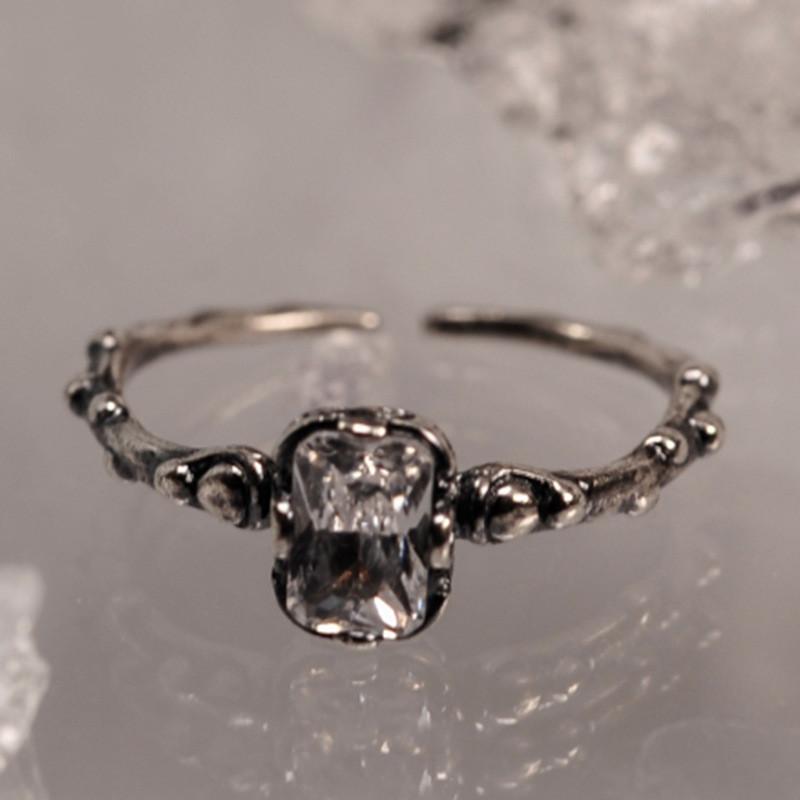 

Медное Современное Минималистичное Кольцо с Винтажным Геометрическим Цирконием для Женщин Модное