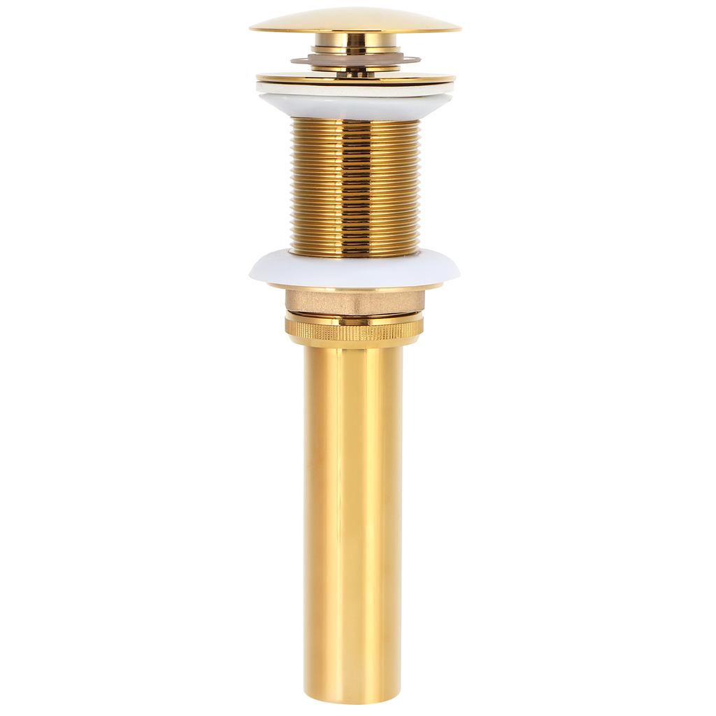 Bathroom Sink Drain Anti Clog Basin Brass Bounce Draining Stopper Bathroom AccessoryWithout Hole