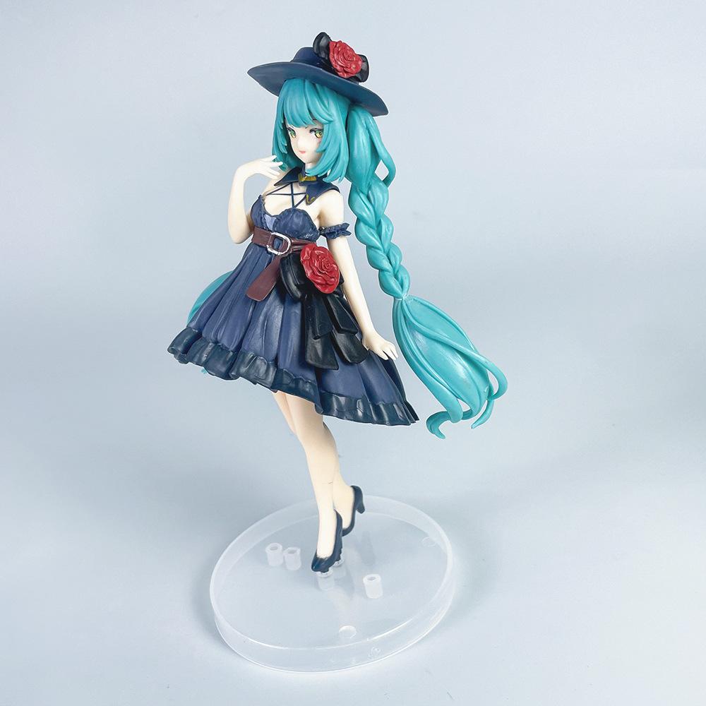 20CM Figurki Akcji Anime Hatsune Miku Trio Try iT Figurka Strój Zewnętrzny Kawaii Figurki Anime Model Zabawka Prezent Dekoracja Biurka