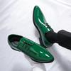 Men Dress Patent Leather Derbys Red Green Blue Gold Color Party Club Shoes Tuxedo Wedding Shoes Plus Size