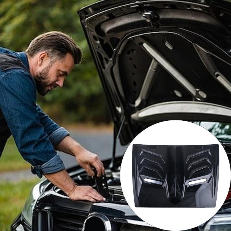 Car Air Flow Intake Hood Scoops Vents Center Side Hood Scoops Decorative Cover Automotive Accessories Easy Installation