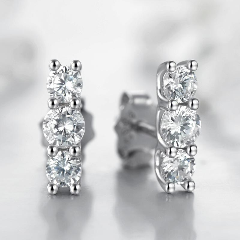 Tancise 925 Sterling Silver Zircon Earrings Drop Earrings For Women Wedding Party Gifts