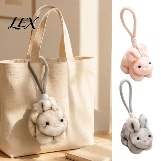 Fashionable Keychain for Handbags Scented Bunny Plush Keychain, Mini Rabbit Stuffed Animal with Fragrance Cute Kawaii Bag Decor Beads, Hanging Pendant