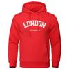 London Westminster Street Letter Printing Mans Clothing Fleece Soft Hoodie Autumn Oversize Hoodies Sports Hoodies