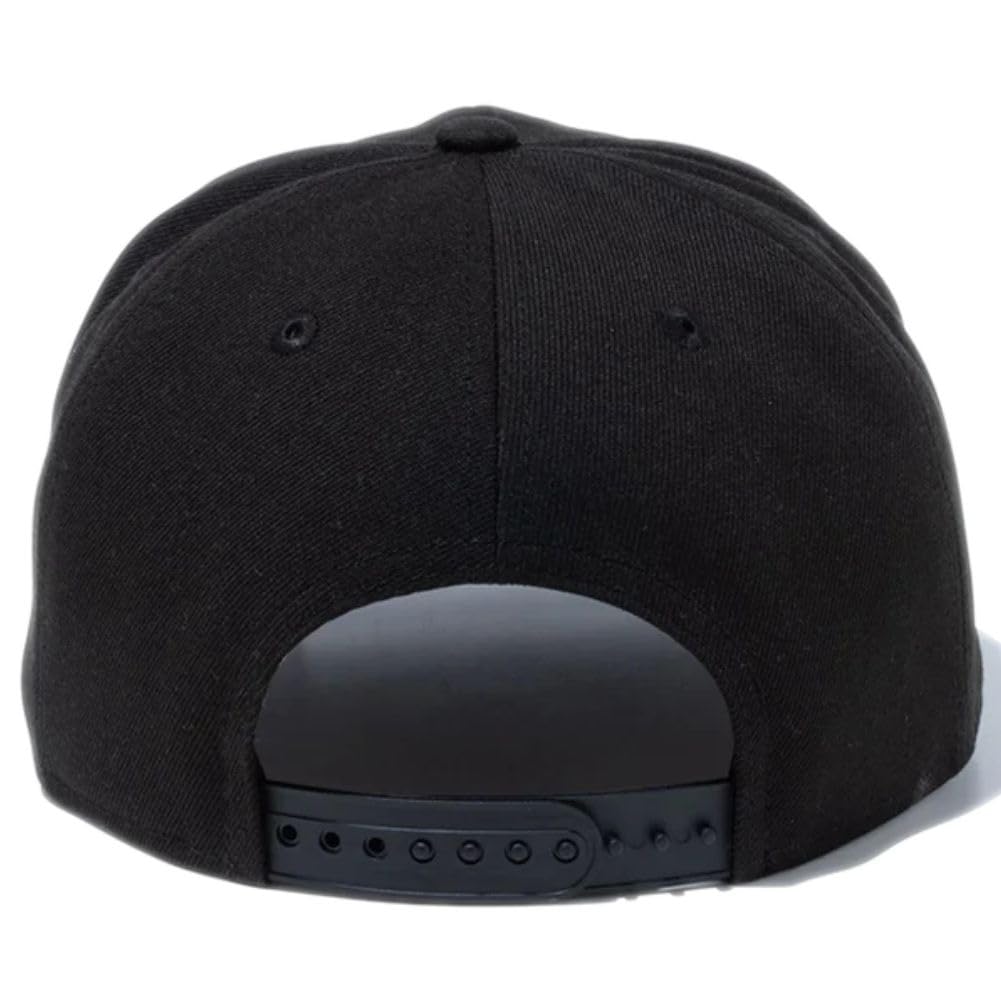 New Era 9FIFTY Cap with NE Size 950 NELOGO BLK 25J Logo, Black, L/XL, WHI,
