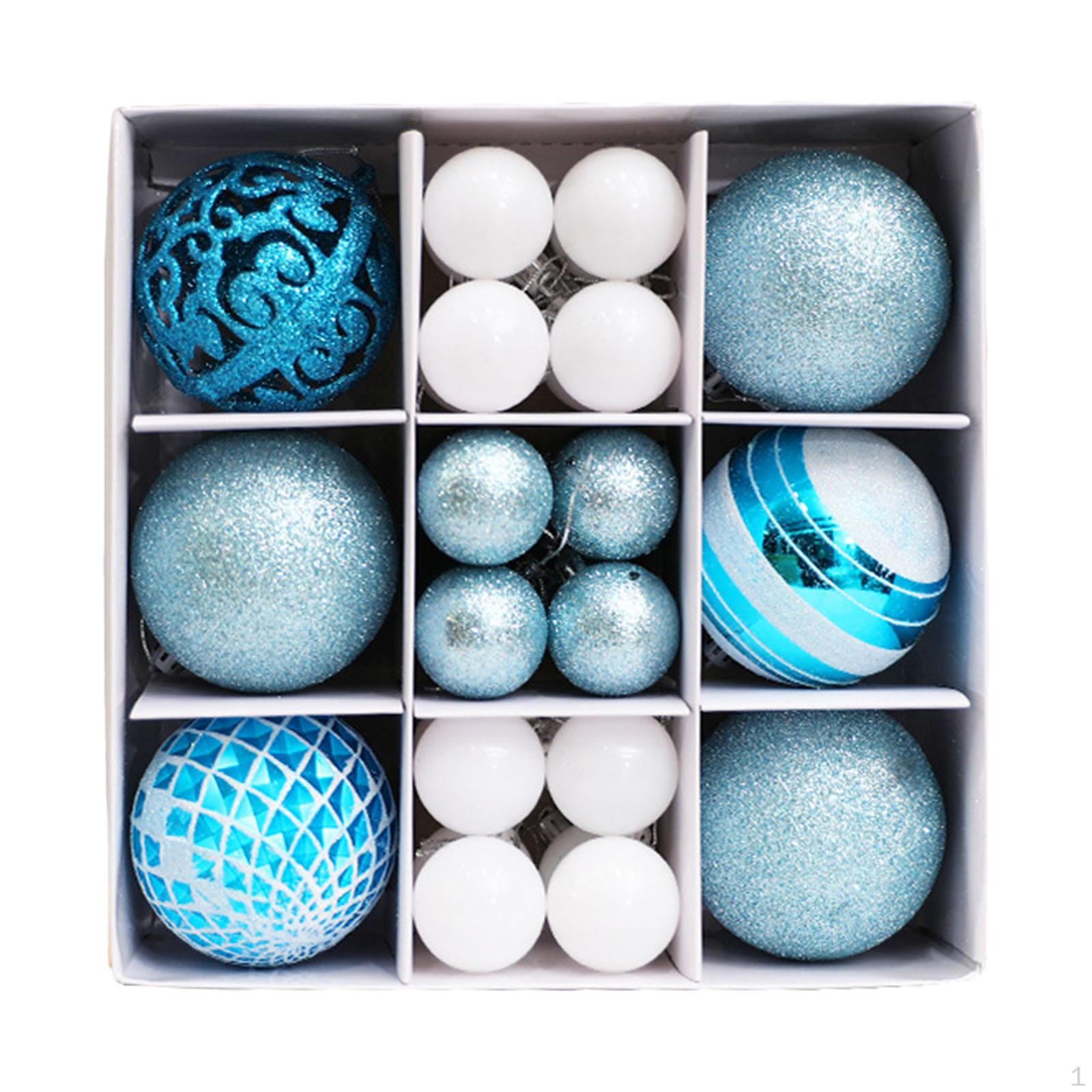 

30x Christmas Ball Ornaments Decorative Xmas Balls Baubles Tree Hanging for