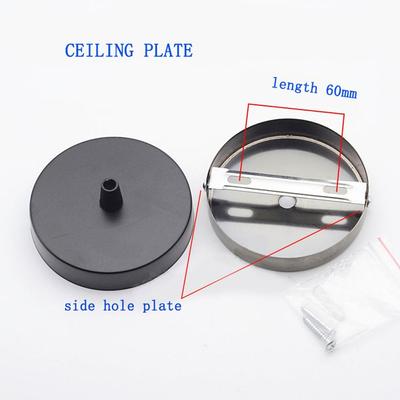 Metal LED Lamp Holder Socket Adapter Round Light Base Hanging Light Parts Converter Ceiling Light Holder