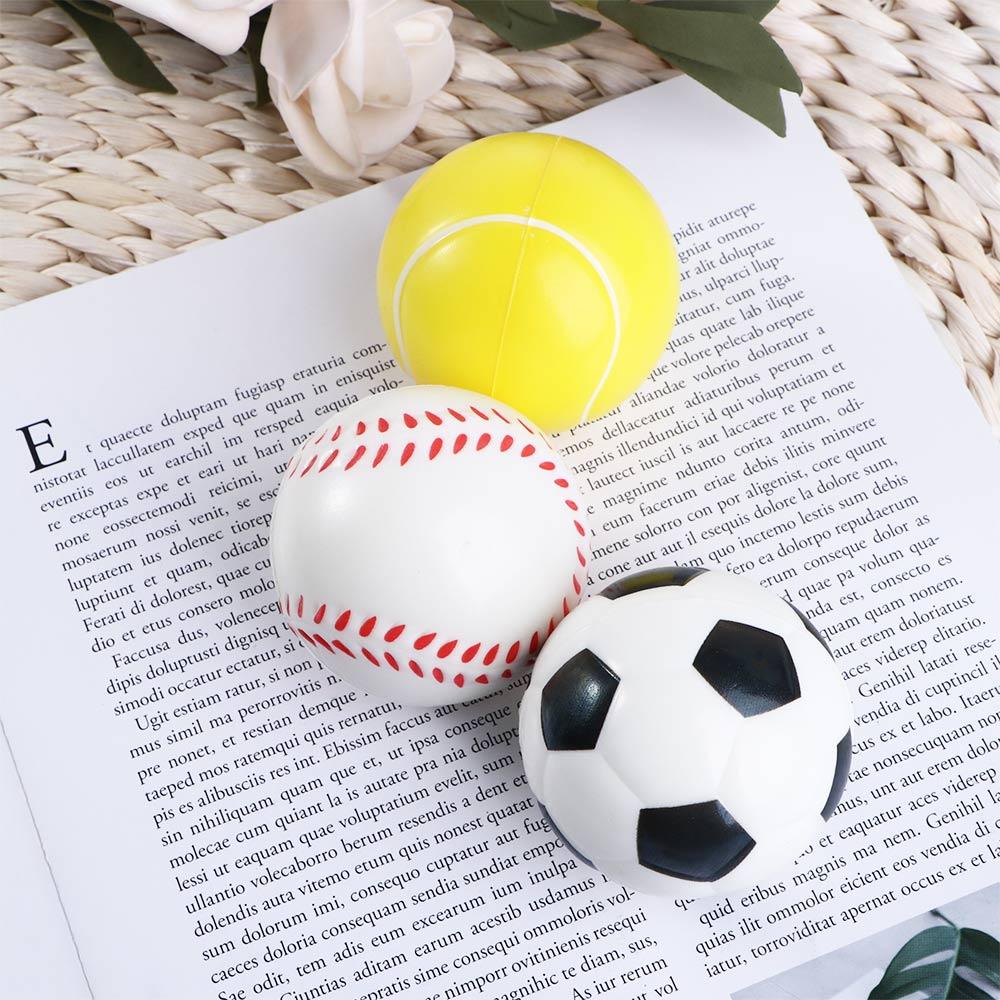 Baseball Football Stress Relief Foam Rubber Ball Antistress Toys Slow Rising Squeeze Hand Ball Toys