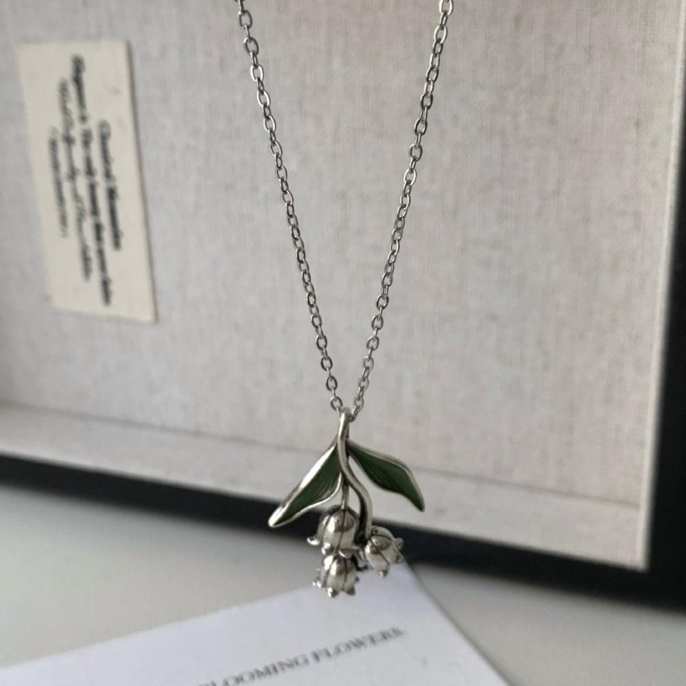 Vintage Style Convallaria Majalis Earrings Drop Shape Dangle Flower Jewelry  Women Jewelry