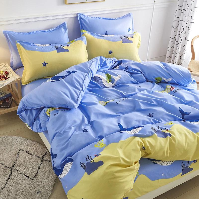 Single Duvet Cover Printed Red Quilt Cover Thickened Plant-cashmere Cartoon Multicolored Bed Cover 220x240 Double Bedding