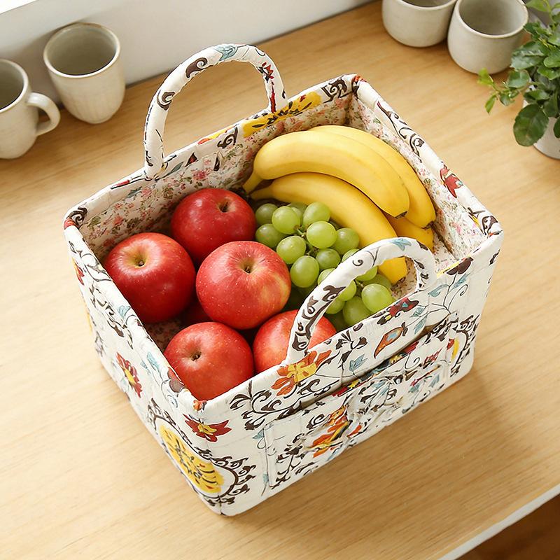 Korean-Style Country Home Fabric Storage Basket, Portable Underwear And Sundries Organizing Box, Storage Basket