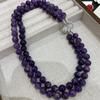 10Mm Natural Amethyst Large Particle Double-Layer Removable Necklace Sweater Chain Knotted, A Variety Of Ways To Wear
