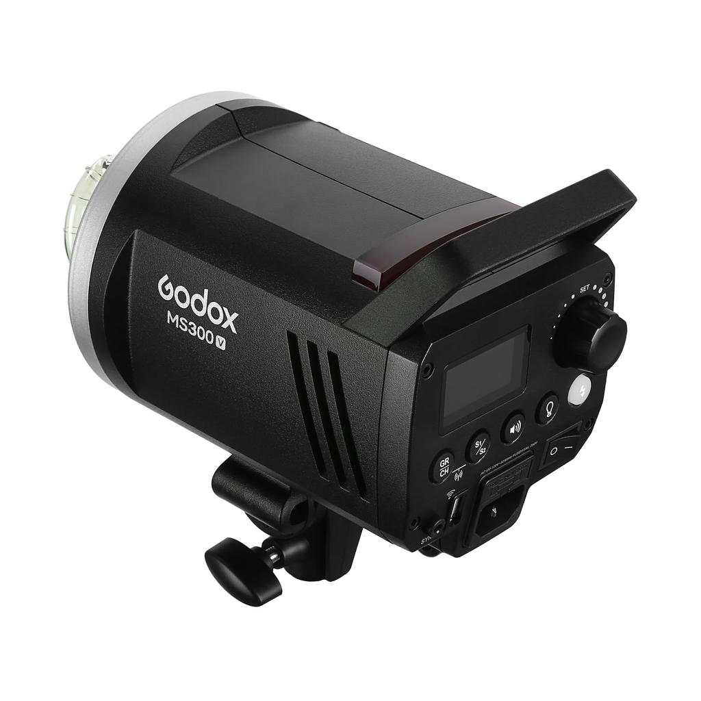 Godox 300W Strobe Flash Upgraded Modeling Lamp Wireless X System GN58 5600K with Reflector with Bowens Mount Seconds Recycle Time Small and Portable