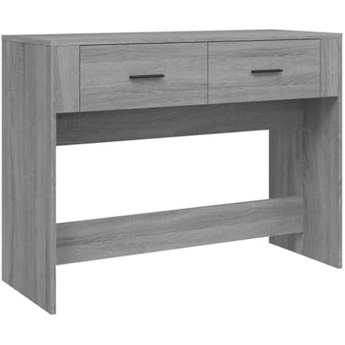 Console - VIDAXL - Sonoma - Bois - Gris - 100 x 39 x 75 cm