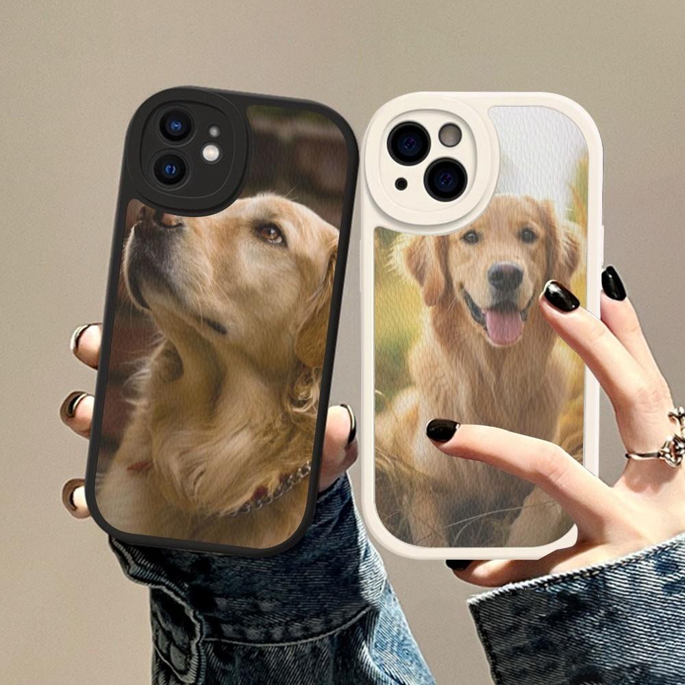 Schattige Labrador Hond Telefoonhoesje Hard Leer Voor iPhone 14 13 12 Mini 11 14 Pro Max Xs X Xr 7 8 Plus Fundas