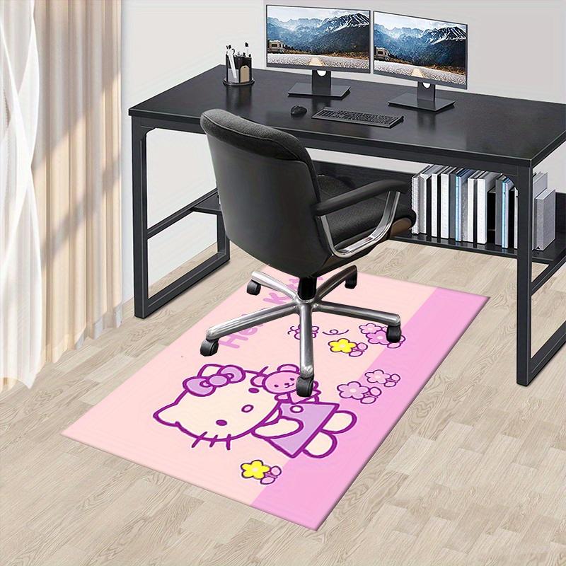 

Office Rug Hello Kitty, Flowers Anti-Slip Rug, Machine Washable for Living Room, Bedroom, Office, Multiple Sizes, Bedroom Mat, Decorative Mat, Durable 60cm by 90cm