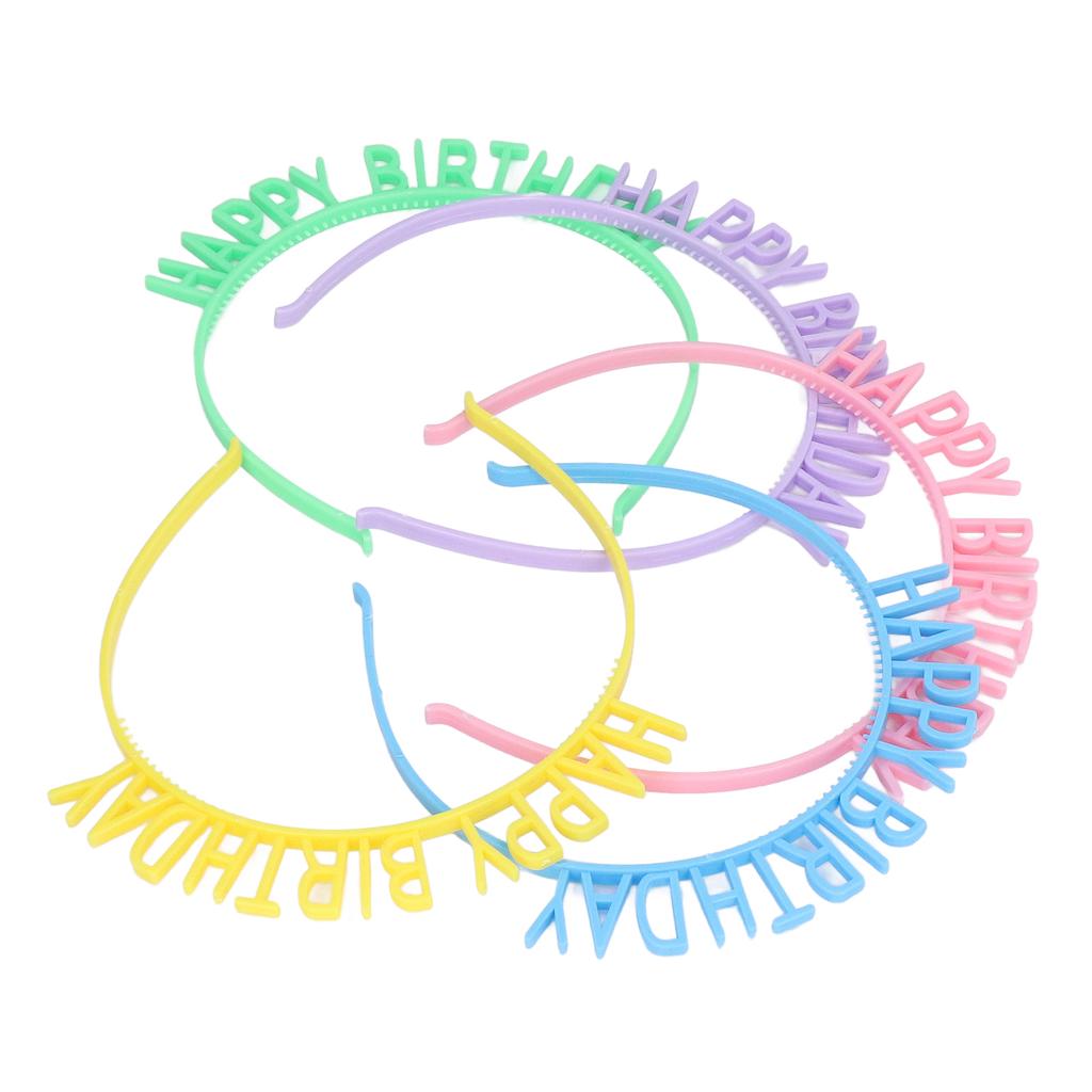 10 st Födelsedagshårband Ljusa Rika Färger Lättvikt Bekväm Utsökt Hållbar Grattis på Födelsedagen