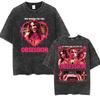 2026 Sommer Heißer Verkauf Obsession Horrorfilm T-Shirt Heißer Verkauf Ein Wunsch Weide Vintage Gewaschene T-Shirts Herren Damen Vintage Streetwear Übergroßes T-Shirt
