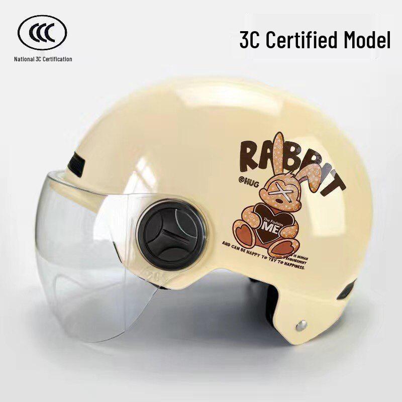 3C Certified All-Season Unisex Electric Scooter & Motorcycle Helmet with Sun Protection