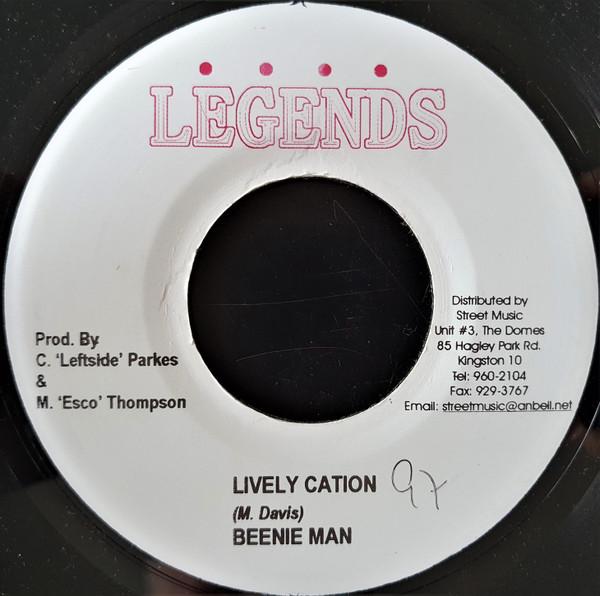 7inch Record BEENIE MAN / RAZOR BLACK - Lively Cation / Dung Deh NONE Legends 2005 Jamaica Reggae, Ska & Dub Used