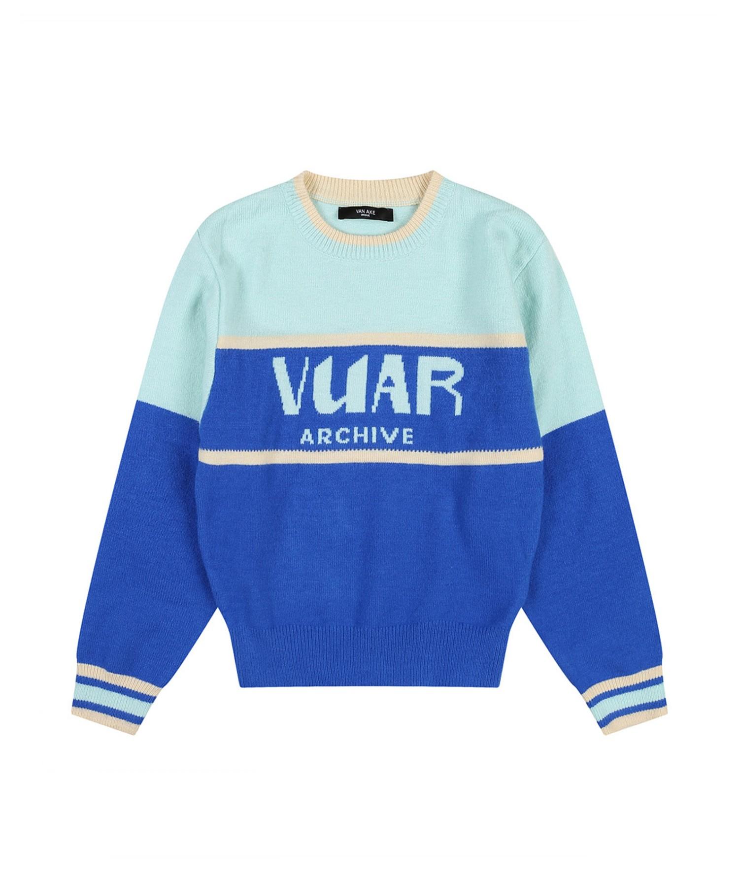 Vanake Two-Tone Color Block Knit_Vb2Zktuv03Z Color: Blue/Free