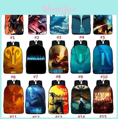Slitstark 3D Godzilla King Of The Monsters Ryggsäck Barn Skolväska Med Klassisk Charm