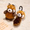 Cats Plush Dolls Pendant Raccoon Dog Zoo Animals Plush Keyring Plush Keychain  Decorative Item