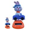 Solar Powered Dancing Toys Car Bunny Shaking Doll Interior Ornament Rabbit Dancing Bobble Shaking Head Decorative For Car