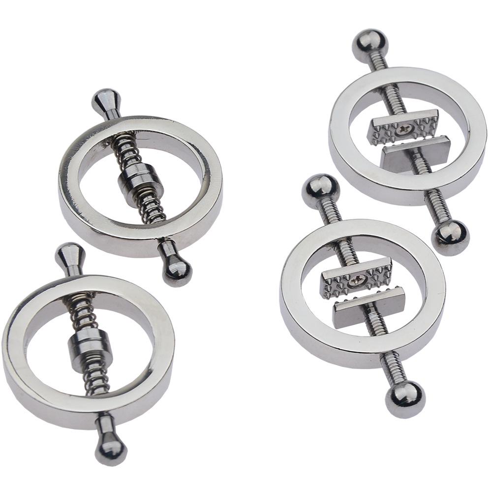 SM Metal Erotic Nipple Clamps - Adult Toys for Couples