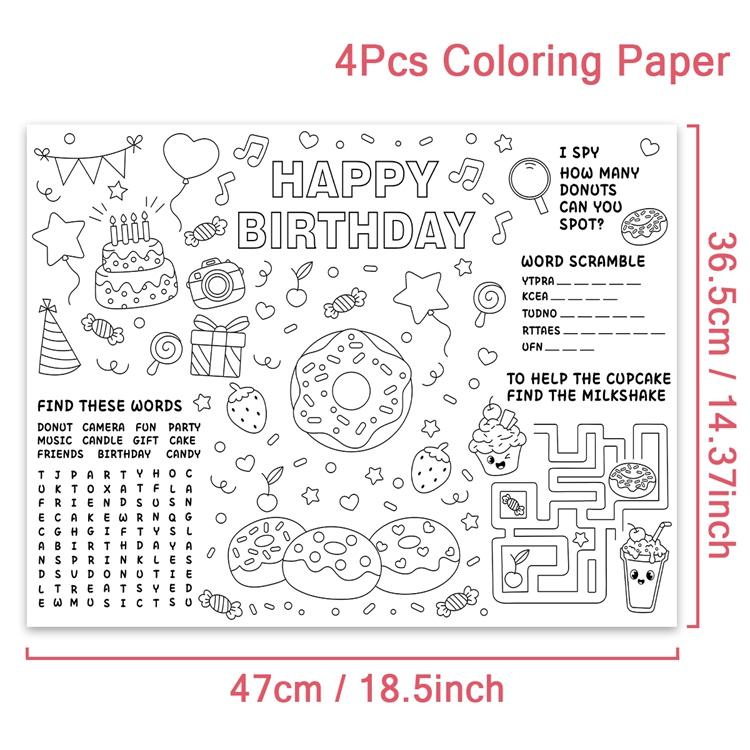 Papel para Colorear de Dinosaurios Manualidades para Niños Actividad de Arte para Garabatear Regalos Suministros para Fiestas de Cumpleaños Póster Educativo para Colorear Decoraciones de Fiesta