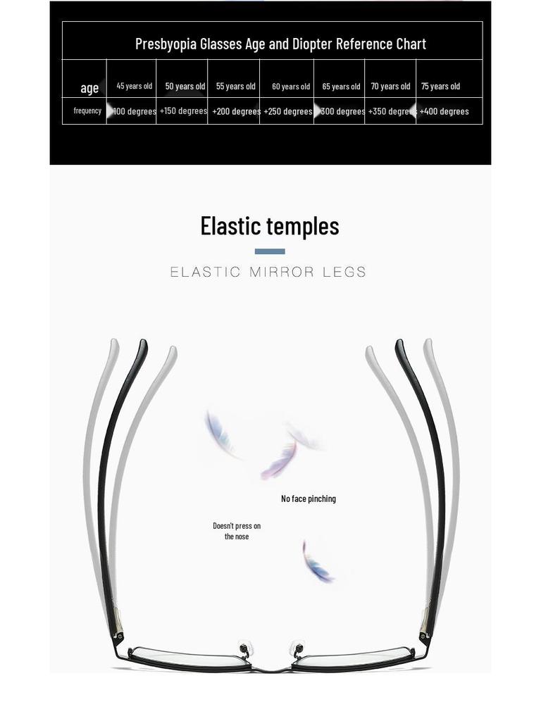 Stylish Metal Reading Glasses for Women - Presbyopic Optical Frames for Seniors