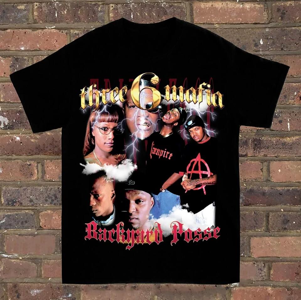 Rare Collection Three 6 Mafia Band Gift For Fan S to 5XL T-shirt GC2018 S