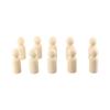 Male Female Natural Wood Blank Wedding Decoration Wood Crafts Unpainted Figures Wooden Peg Doll