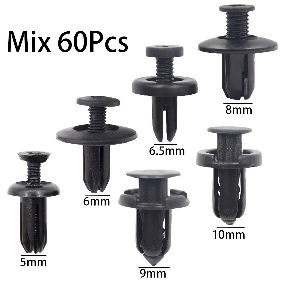 Kkjoy Plastic Car Rivet Clips Mixed Fasteners Trim Panel Accessories Suit for Various Cars