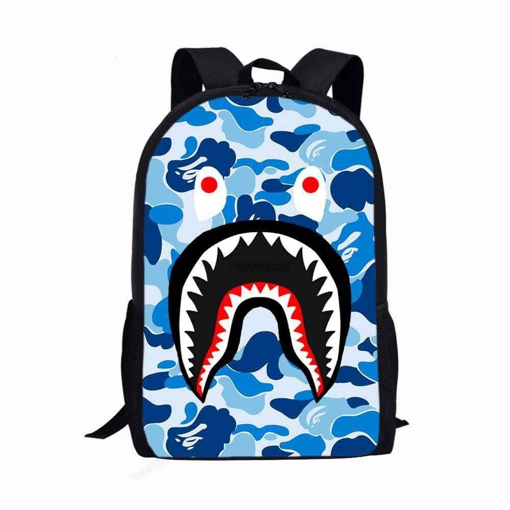 

Design Backpack Shark Lightweight Material Schoolbag Students For 06