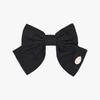 PINK PINEAPPLE WRINKLE RIBBON HAIRPIN_BLACK