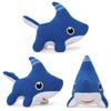 28*18CM Shark Dog Stuffed Animals Shark Dog Plush Toy Blue Sawtooth Ocean Animals Plushies for Baby Boys Girls Kid Birthday Gift