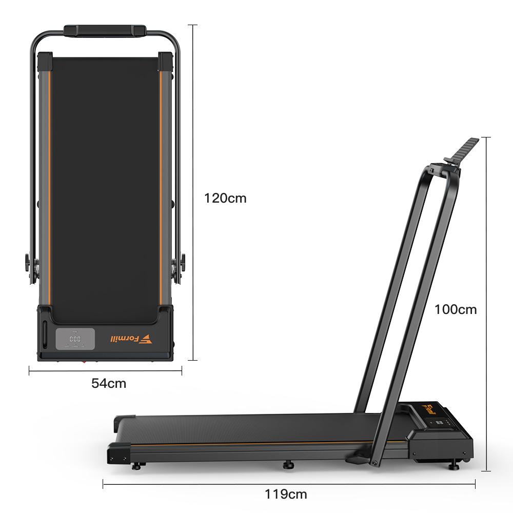 Formill FT51 Foldable Electric Treadmill for Home & Office Fitness 2.5HP Motor, 1-10km/h, 8 Shock Absorbers, Remote Control, LED Display Walking Pad