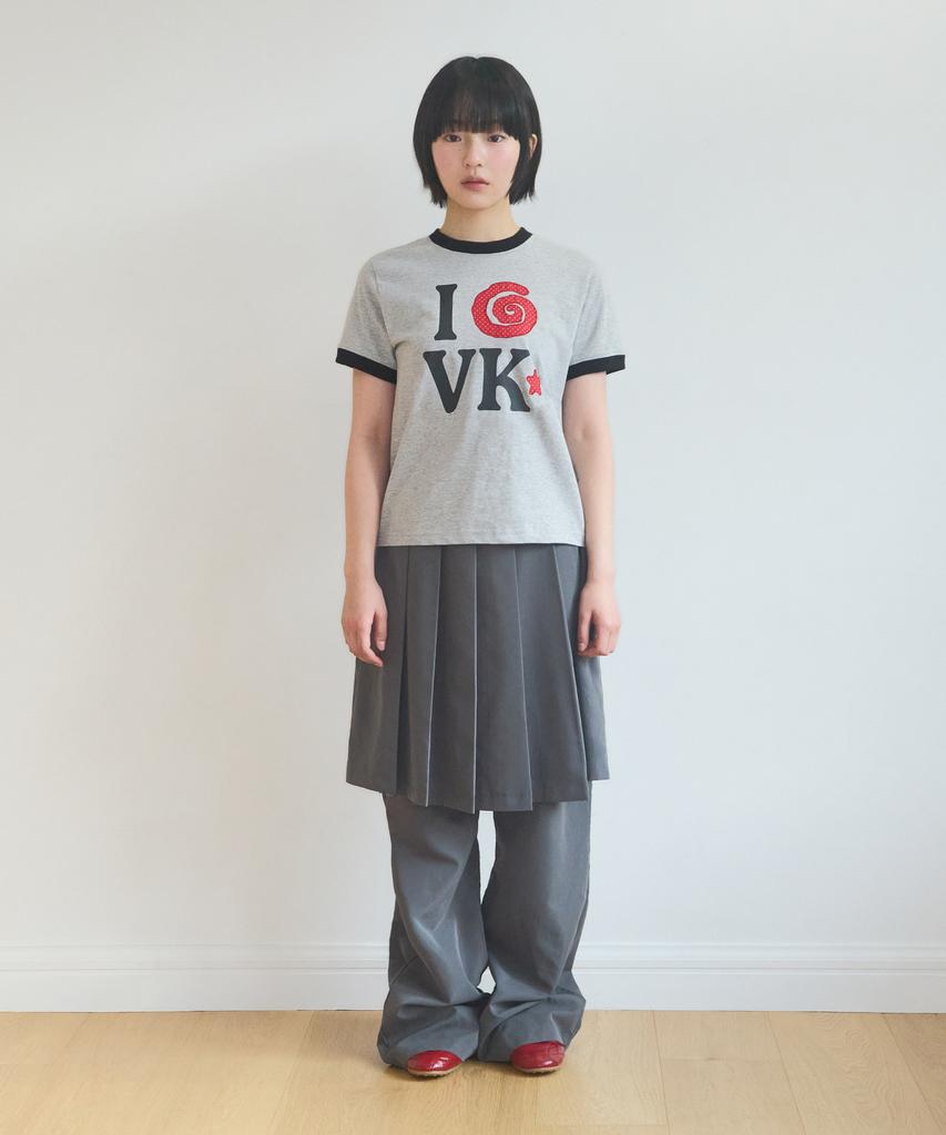 VIDEO JOCKEY Twilly House Ringer T-Shirt [Melange Grey]